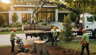 Professional landscaping and tree removal service in Ogden, UT by Chop Chop Tree experts