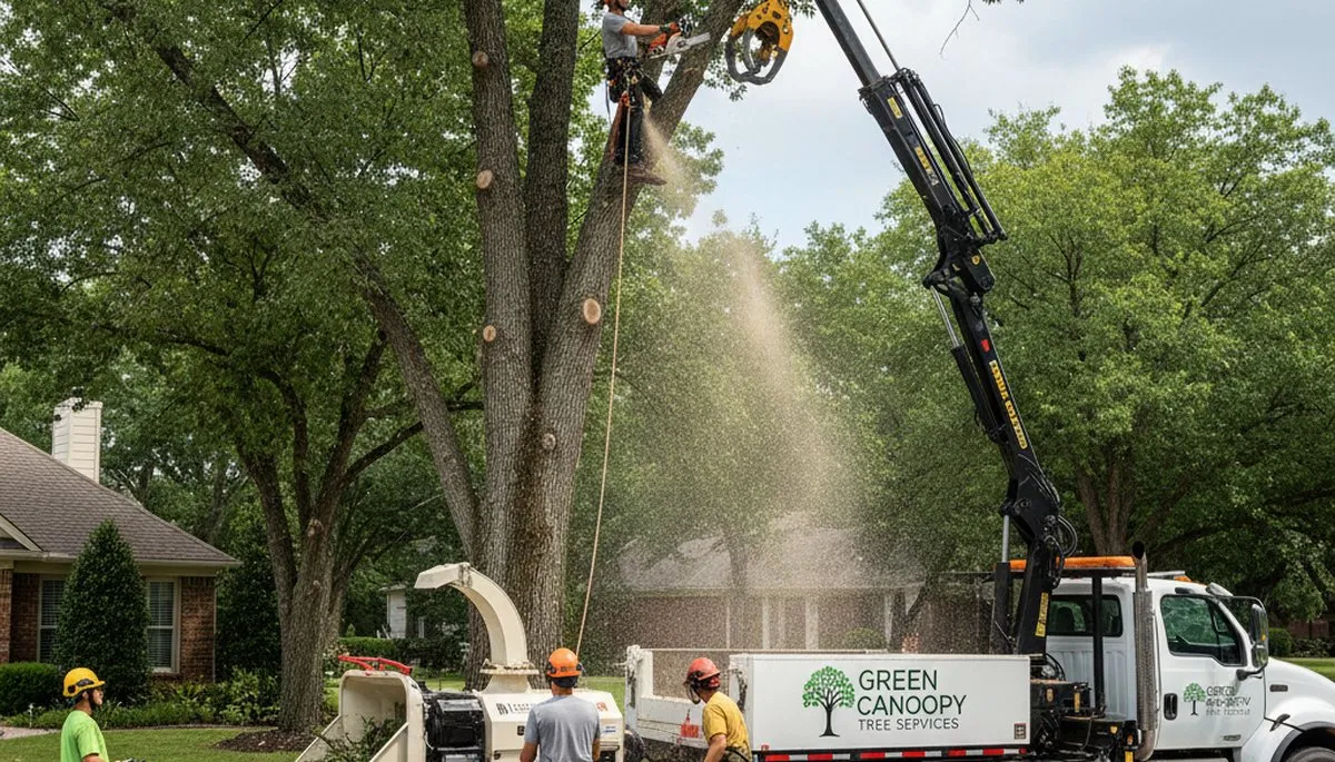 Professional tree removal service in Ogden, UT by Chop Chop Tree experts safely cutting large branches