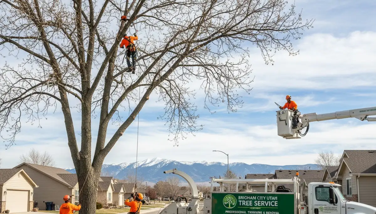 Professional tree removal service in Ogden, UT clearing trees safely for residential properties
