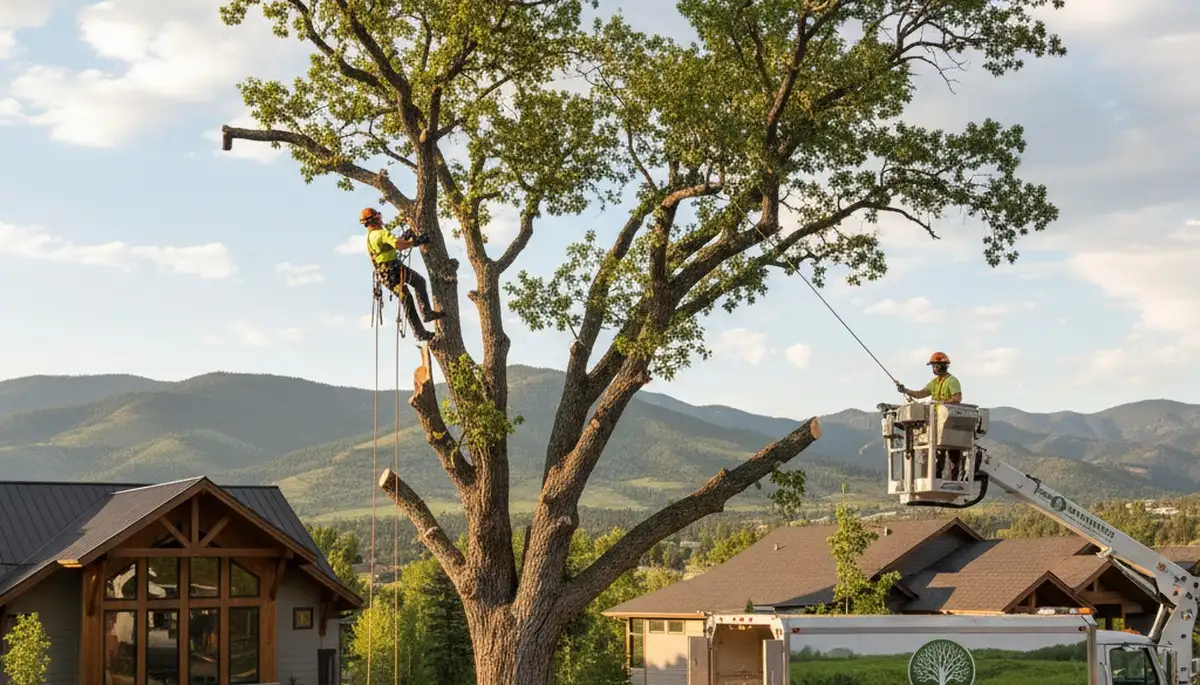 Professional tree removal service in Ogden, Utah by certified arborists at work