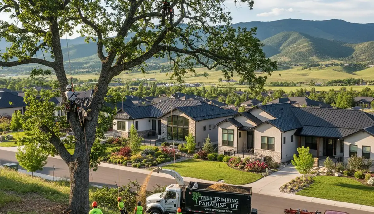 Professional tree removal service in Ogden UT safely clearing large trees